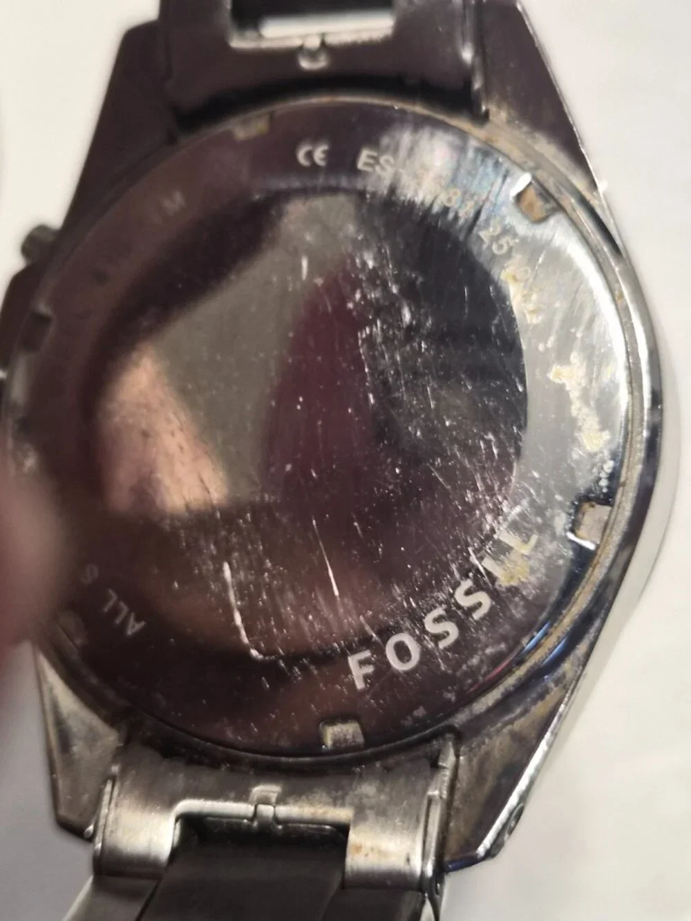 Fossil stainless band analog